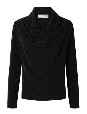 Selected Slfsandra Ls Cowl Neck Top   S Black S