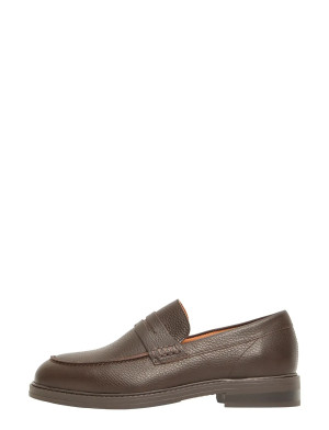 Selected Slmblake Leather Penny Loafer - Brown - 40