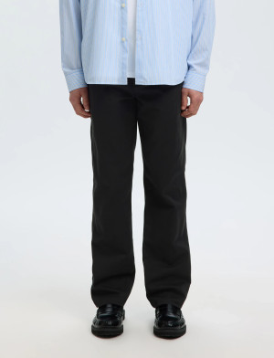 Selected Slm196-Straight Miles Twill Pant Noos - Black - 31 x 34
