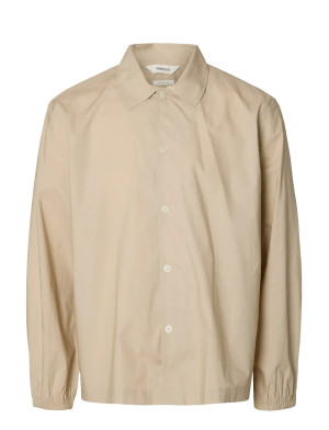 Selected Slhrlxmaxx Poplin Light Overshirt   XXL White XXL