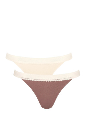 Sloggi Go Ribbed R Tanga C2P   M Patterned M