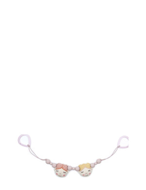 Smallstuff Strollerchain, Dolls, Powder   ONE SIZE 6 cm Patterned ONE SIZE 6 cm