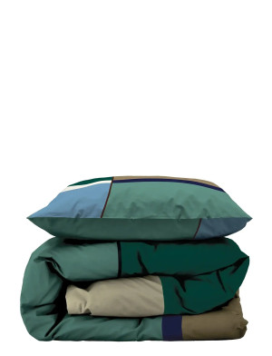 Södahl Sengetøj Colour Block - Multi/patterned - 140X220CM 60X63CM Multi/patterned 140X220CM 60X63CM