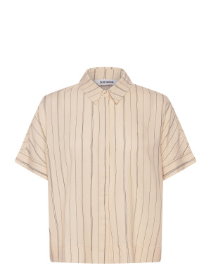 Soft Rebels Srmargot Freedom Striped Ss Shirt   XS Cream XS