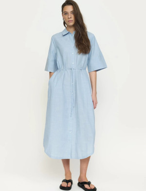Soft Rebels Srebbi Shirt Dress - Blue - S