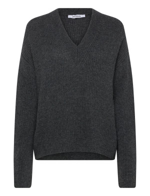 Soft Rebels Srwest V-Neck Knit   L Grey L