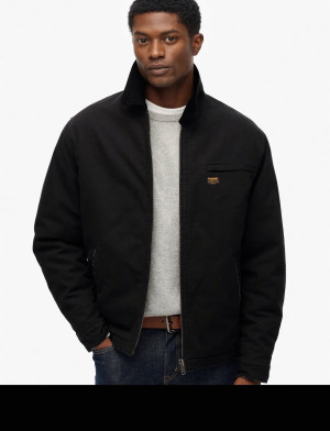 Superdry Cotton Canvas Ranch Jkt - Navy - XL