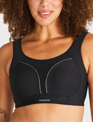 Swegmark Dynamic Intense Sport Bra Moulded Cups - Black - C x 85