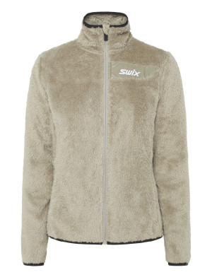 Swix Infinity Pile Midlayer Full Zip W - Beige - XS Beige XS