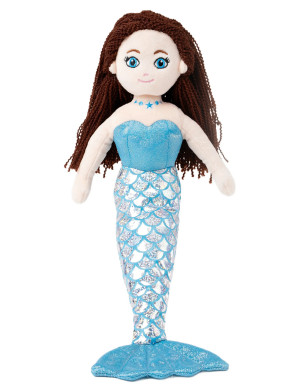 Teddykompaniet Sjöjungfru, Blå - Blue - 35 CM