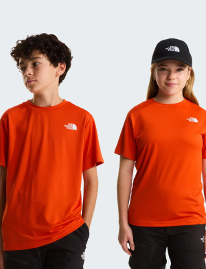 The North Face Teen New 24/7 Ss Tee - Orange - 130-141 Orange 130-141