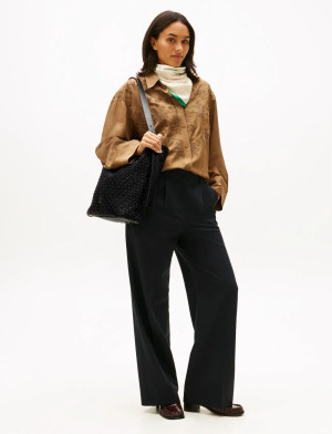 Tommy Hilfiger Th Braided Maxi Hobo - Black - ONE SIZE