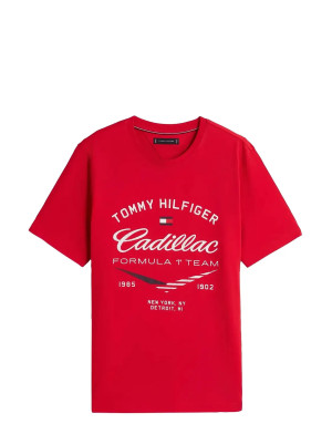 Tommy Hilfiger Th X Cf1 Varsity Graphic Tee   S Red S