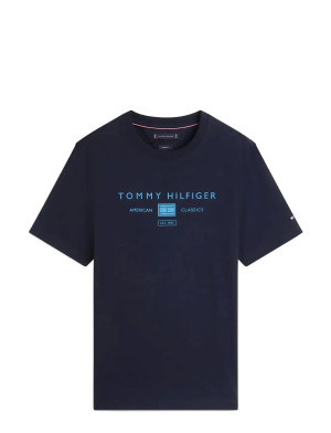 Tommy Hilfiger Brand Love Mono Stack Tee   XXL Navy XXL