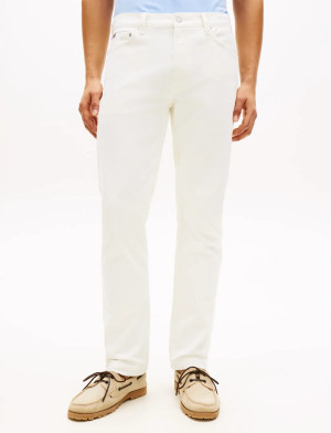 Tommy Hilfiger Slim Straight Denton White Dc - White - 33 x 32