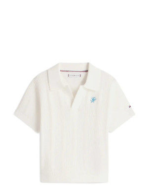 Tommy Hilfiger Crochet Stitch Top   176 White 176