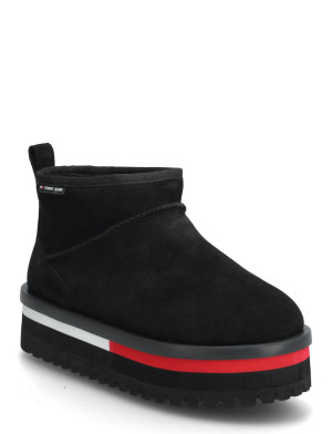 Tommy Hilfiger Tjw Flatform Snow Boot Suede - Black - 40