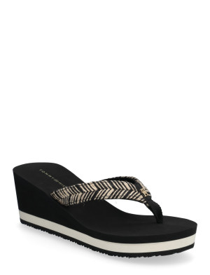 Tommy Hilfiger Th Rope Summer Sandal - Black - 42