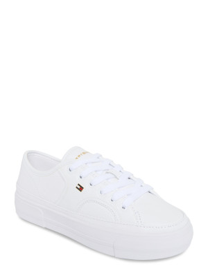 Tommy Hilfiger Platform Vulc Sneaker Piping Ltr - White - 39