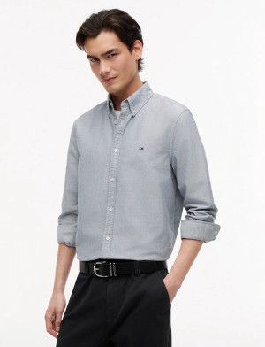 Tommy Jeans Tjm Reg Oxford Shirt Ext - Blue - M