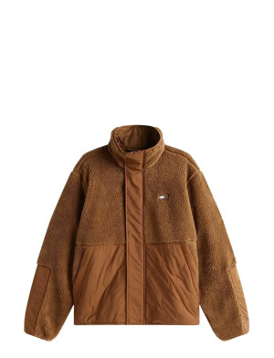 Tommy Jeans Tjm Essentl Mix Teddy Jacket Ext   L Brown L