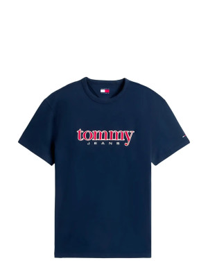 Tommy Jeans Tjm Reg Appliq Graphic Ss T Ext   S Navy S