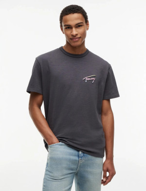 Tommy Jeans Tjm Rlx Novelty Ss Tee - Grey - XS