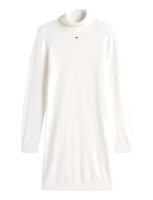 Tommy Jeans Tjw Ess Turtleneck Sweater Dress   XL White XL