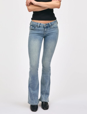 True Religion Joey Low Rise Flare - Blue - 31 x 33