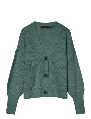 Vero Moda Vmlea Ls V-Neck Cuff Cardigan Noos   L Green L