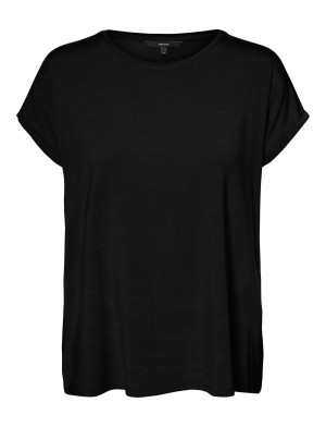 Vero Moda Vmava Plain Ss Top Jrs Noos   L Black L
