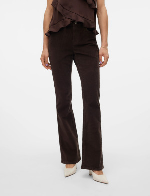 Vero Moda Vmflash Mr Flared Corduroy Pants Noos - Black - 28 x 32 Black 28 x 32