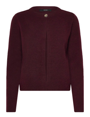 Vero Moda Vmmarina Ls O-Neck Cardigan Boo   XS Burgundy XS