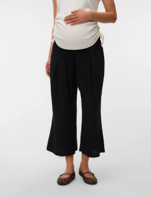 Vero Moda Maternity Vmmjasmine Wide Culotte Pants Jrs - Black - S