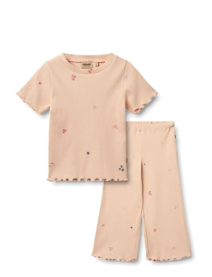 Wheat Set T-Shirt S/S & Pants Alicia   110 Pink 110