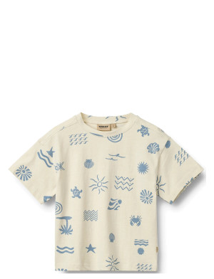 Wheat T-Shirt S/S Tommy - White - 98