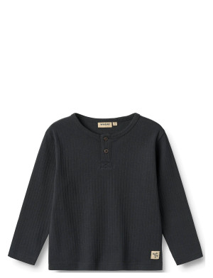 Wheat T-Shirt L/S Morris - Grey - 92