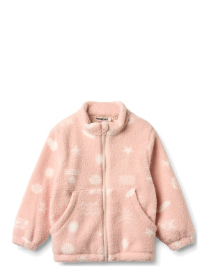 Wheat Fleece Jacket Helge - Pink - 104