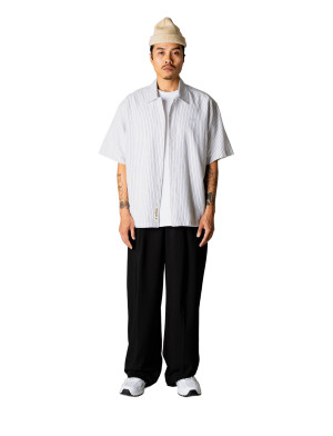 Woodbird Wbwang Tai Stripe Shirt - White - XL White XL