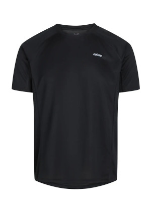 ZEBDIA Men Sports T-Shirt/Chest Print   S Black S
