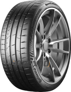Continental SportContact 7 ( 285/30 ZR22 (101Y) XL AO, ContiSilent, EVc, med felgkant )