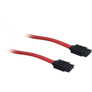 0.50m Inter-Tech SATA 6Gb/s Adapterkabel SATA Stecker auf SATA Stecker Rot