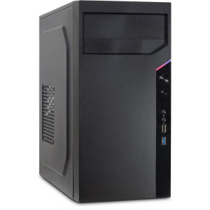 Inter-Tech IT-6505 Reto Mini Tower ohne Netzteil schwarz