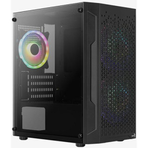 AeroCool Trinity v2 Mini mit Sichtfenster Mini Tower ohne Netzteil schwarz