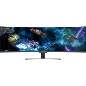 49" (124,46cm) LC-Power Gaming Monitor LC-M49-DFHD-144-C-Q schwarz 3840 x 1080 1x DisplayPort 1.2 / 1x HDMI 2.0 / 2xDisplayport 1.4