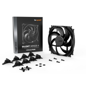 be quiet! Silent Wings 4 PWM 140x140x25mm 1100 U/min 13.5 dB(A) schwarz