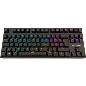 LC-Power LC-KEY-MECH-2-RGB-C-W Gateron KS-9 Red USB und Bluetooth Deutsch schwarz (kabellos)
