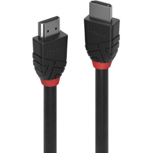 3.00m Lindy HDMI2.1 Anschlusskabel Stecker auf Stecker Schwarz Black Line