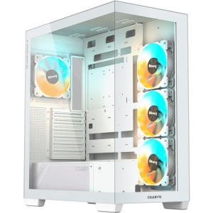Gigabyte AORUS C500 Panoramic Stealth Ice Midi Tower ohne Netzteil weiss