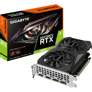 6GB Gigabyte GeForce RTX 3050 Windforce V2 Aktiv PCIe 4.0 x16 (x8) (Retail)
